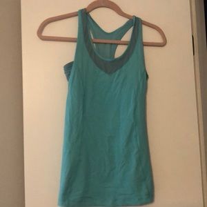 Teal athletic top